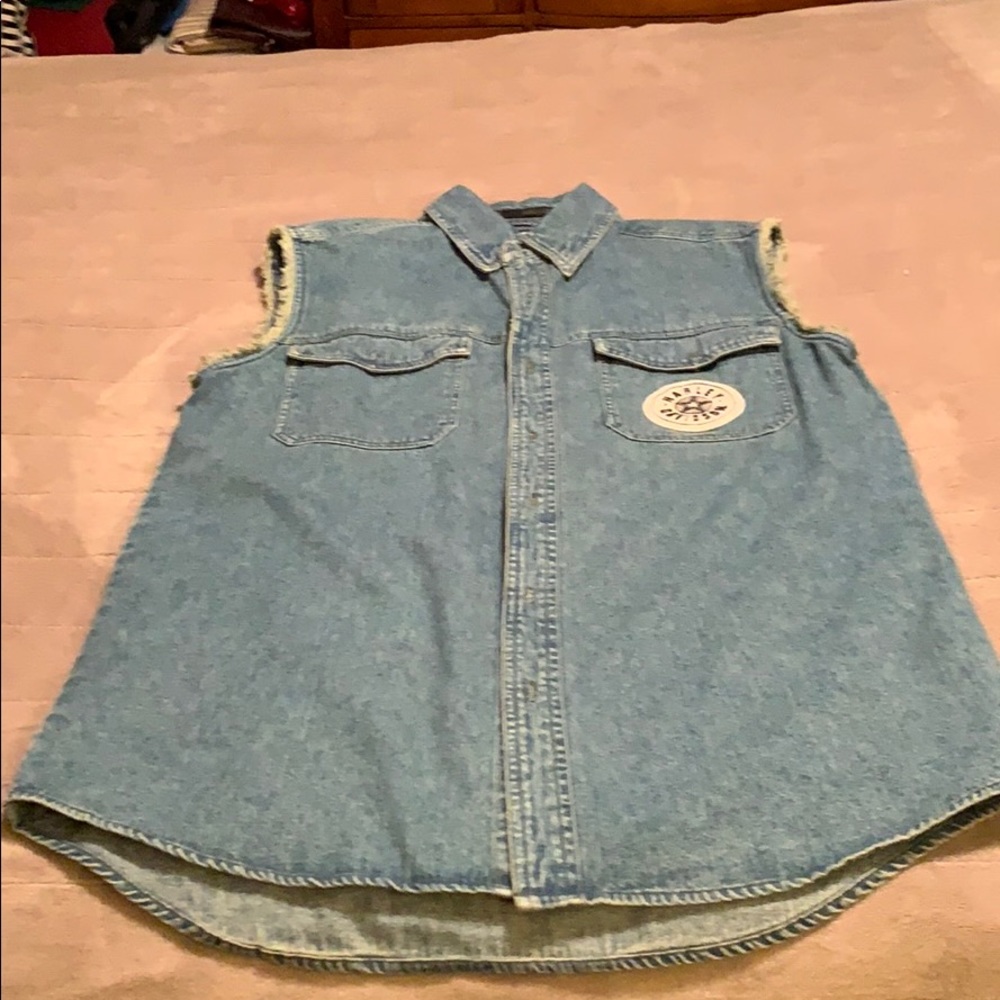 Harley denim vest